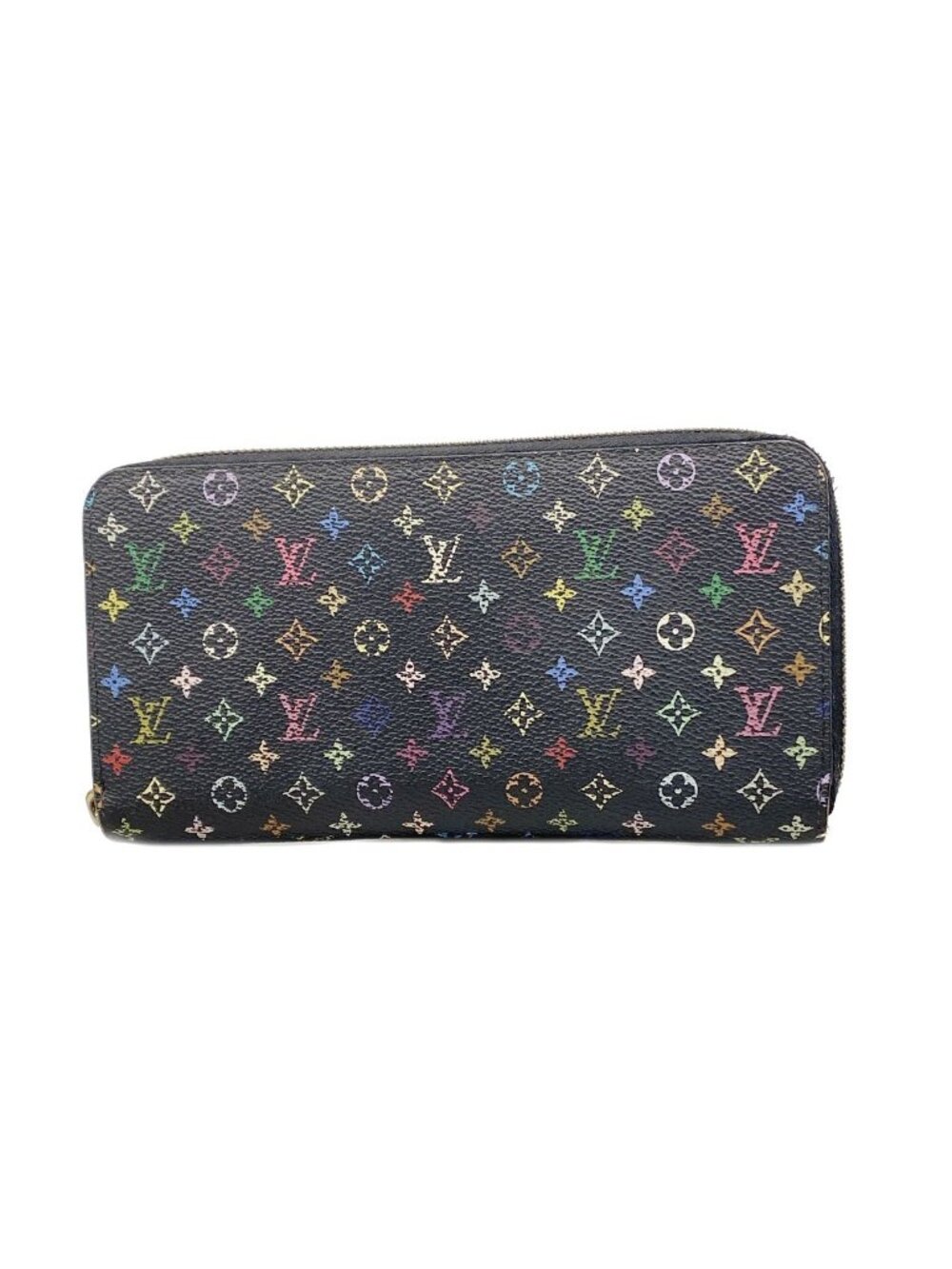 Louis Vuitton Wallet Monogram Multicolor Zippy Noir Grenat